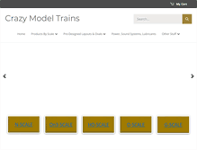 Tablet Screenshot of crazymodeltrains.com